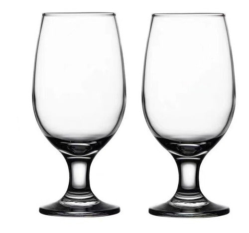 Set 6 Copas Cervezas Belgas Belguim 435ml - Cukin Transparente