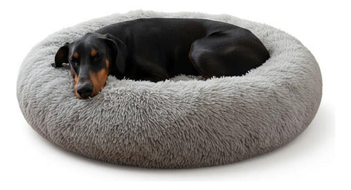 Cama Antiestres 110cm Norplat Perro Dona Colchon Grande Xxl Gris Claro Dona Antiestrés
