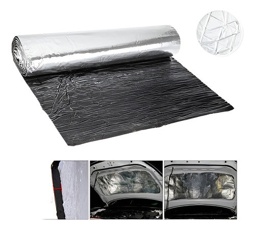 Lamina Goma Aislante 10mm Sonido Termico Puertas - Norplat Plateado