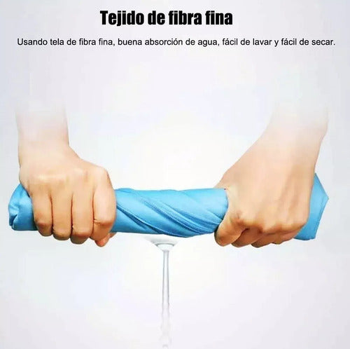 Toalla Microfibra Secado Rapido Toallon Microfibra Xl 175x75 Azul