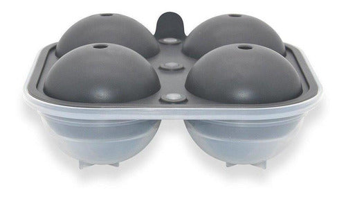 Molde De Silicona Para Bolas De Hielo 6 Cm - Cukin Negro