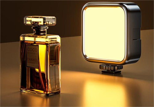 Foco Led Norplat Para Cámara Celular 3000-5500°k 1.2ah 800lm Negro Blanco Cálido Y Frío