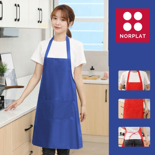 Pechera Clásica Gourmet Antifluido, Antiacido, Antibacterial Azul