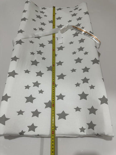 Mudador Anatomico Horizontal Ergonomico Premium Norplat Blanco Estrellas