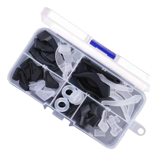 Set De Ganchos Anticaída Para Lentes Y Gafas Blanco Y Negro Mixto
