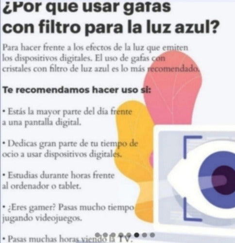 Lentes Anti Azul, Lentes De Descanso, Filtro Luz Azul Pc Med Negro