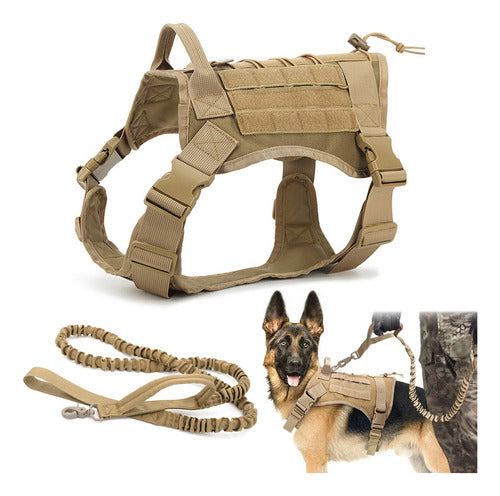 Arnés Para Perro - Táctico Con Forma De Coraza - Norplat Marrón Claro Xl