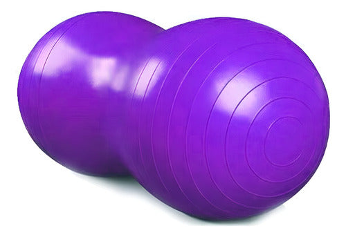 Balón Ovalado Pilates Yoga Tipo Maní 90x45cm Kine - Norplat Morado