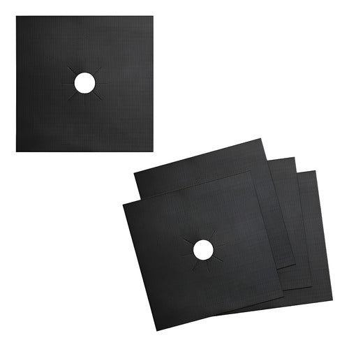Pack 4 Protector De Cocina Reutilizable Lavable - Cukin Negro