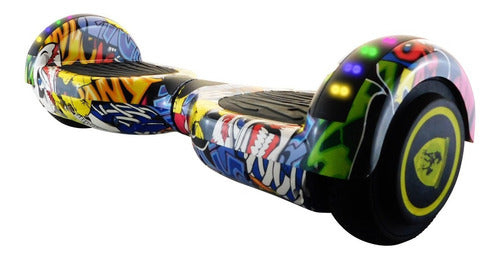Patineta Smart Balance Speaker Bluetooth - Rebelde Eciclos Yellow Comic Clown (amarillo)