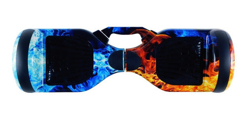 Patineta Smart Balance Speaker Bluetooth - Rebelde Eciclos Ice & Fire (azul Naranjo)