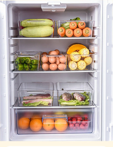 Organizador Para Refrigerador Plástico Transparente Big - Transparente