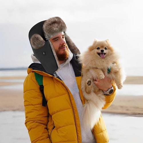 Gorro Invierno Ruso Unisex Cálido Termico Aviador - Norplat Gris Oscuro M Lisa