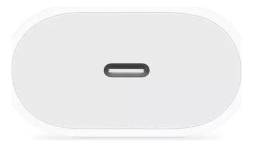 Norplat Cargador 20w Compatible Apple iPhone - 220v A Usb-c Blanco