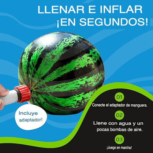Pelota Sandía De Agua Única Para Nadar Y Botar - Norplat Sandia