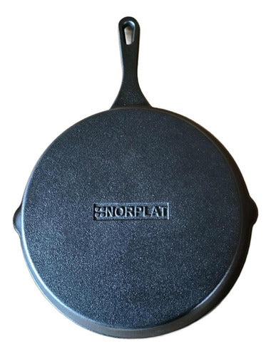 Set De 2 Sartenes Hierro Fundido 10 Y 12 Pulgadas - Norplat Negro