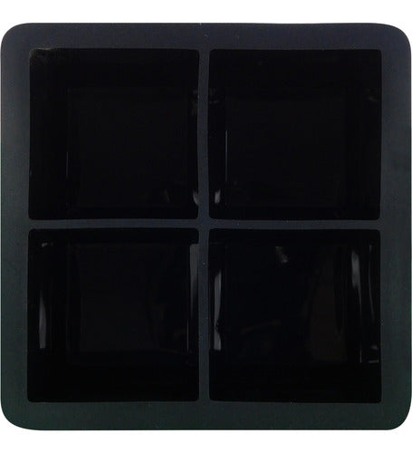Molde De Silicona Para Cubos De Hielo 5cm - Cukin Negro