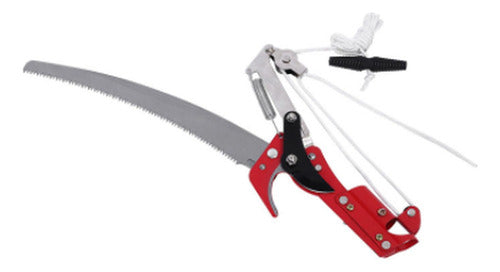 Podador De Altura Manual Tijera + Serrucho Arboles - Norplat Rojo