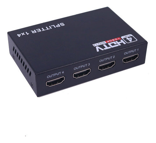 Splitter Hdmi Multiplicador 1x4 4 Salidas 1080p Hdtv Norplat