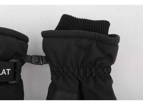 Guantes Térmicos Invierno Ski Nieve Pantalla Táctil Norplat Negro - L