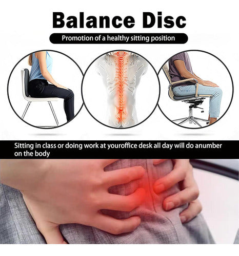 Disco De Balance Y Equilibrio Mini Bosu Erizo Yoga - Norplat Negro