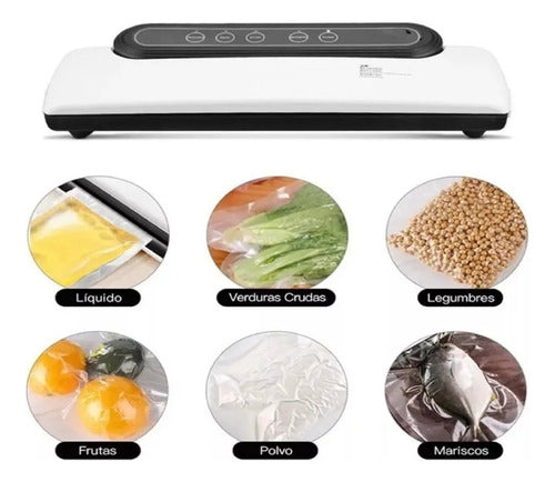Maquina Selladora Al Vacio Alimentos Ideal Sous Vide - Cukin Blanco