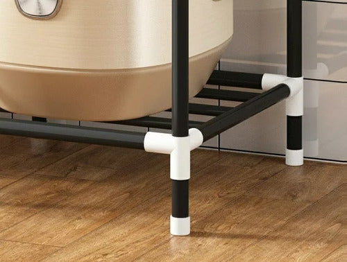 Organizador De Ollas Tapas Platero Secador Cocina 6 Niveles Blanco