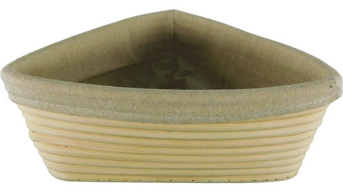 Banneton Triangular De 23x23x8cm - Cesta De Rattan - Cukin