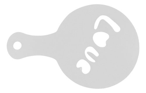 16 Plantillas Stencils Decorar Cafes Pan Cupcakes - Norplat 01