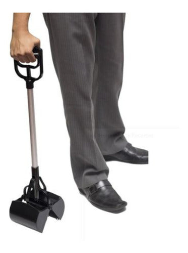 Pala Pinza Grande Recoge Fecas Excremento Mascota - Wuf Negro