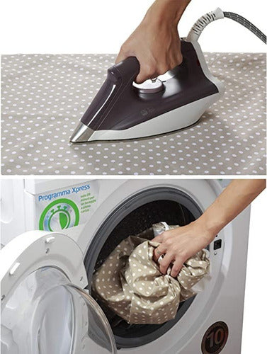 Cojín Maternal Almohada Materindad Lactancia 100% Algodón Gris Con Corazones Blancos