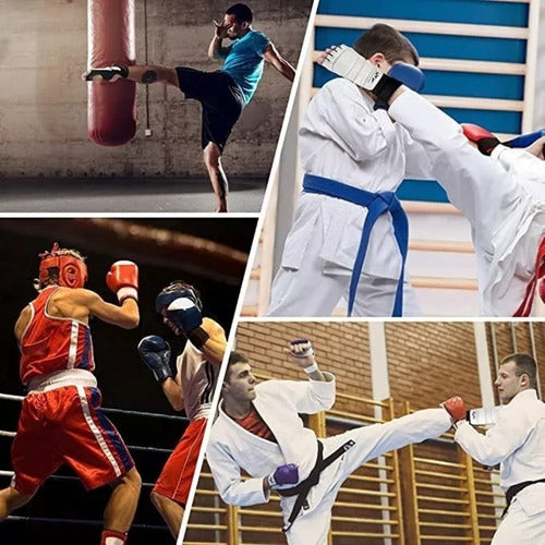 Almohadillas De Pie Empeine Protección Taekwondo - Norplat Blanco S