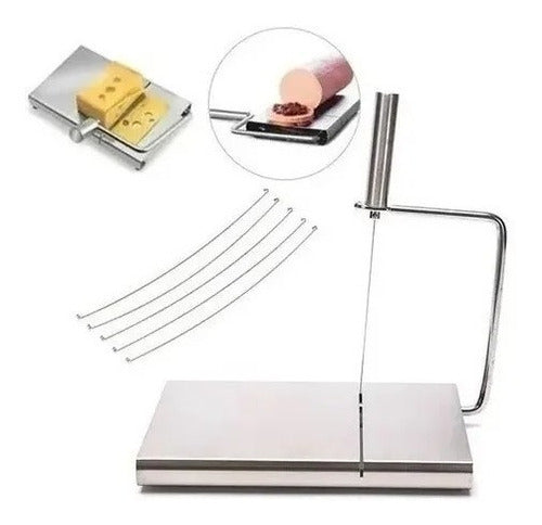 Tabla Cortador De Queso Multifuncional Acero Mantequilla