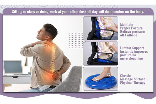 Disco De Balance Y Equilibrio Mini Bosu Erizo Yoga - Norplat Púrpura