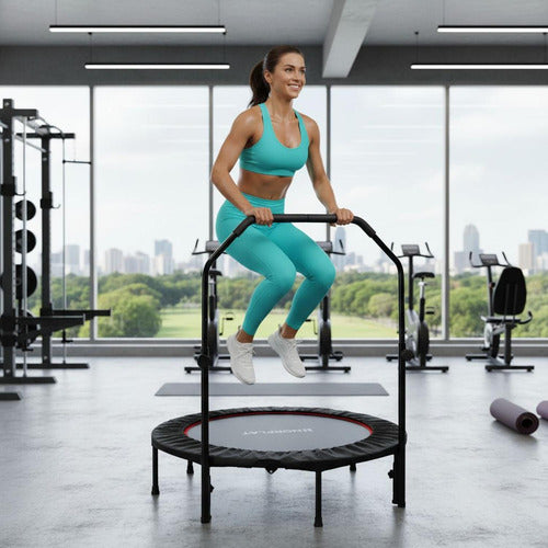 Trampolín Fitness 120cm 48  Plegable Aeróbico Yoga - Norplat Negro