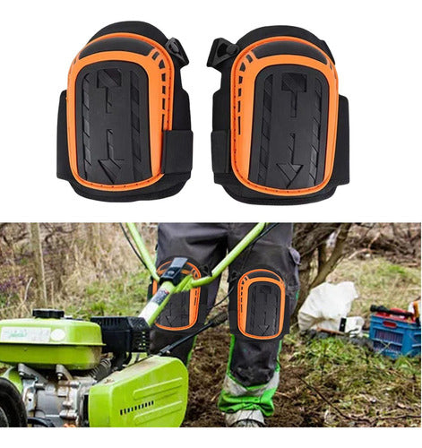 Rodillera Rotuliana De Trabajo Norplat - Tpe Plástico Naranja Claro M