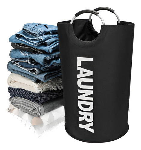 Bolsa Cesto Plegable Para Ropa Sucia Negro