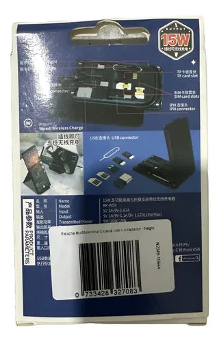 Estuche Cargador Inalambrico Cable Usb-c Para iPhone Norplat Negro