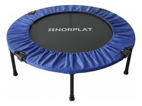Trampolín Fitness 100cm Plegable Cama Elástica - Norplat Azul