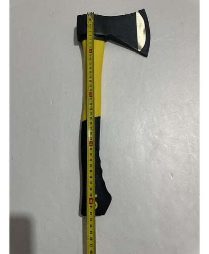 Hacha De Mano Mango De Fibra Cabeza De 1kg - Norplat Amarillo