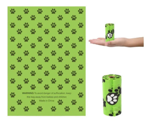 240 Bolsas Biodegradable 16 Rollos Ecologicas Fecas Perro Amarillo