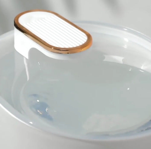 Bebedero Gatos Perros Mascotas Eléctrico Detección Agua Wuf Blanco