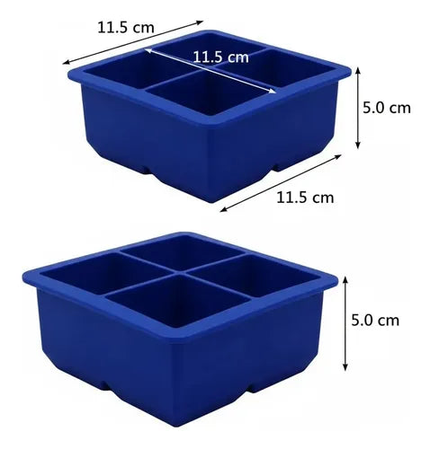 Pack 6 Molde De Silicona Para Cubos De Hielo 5cm - Norplat