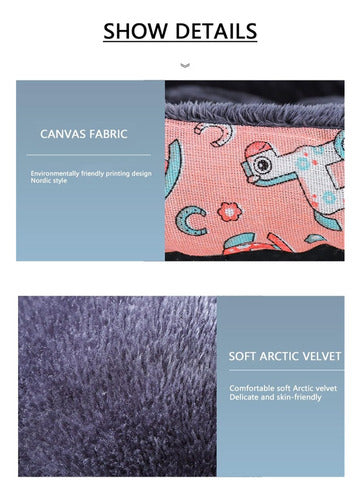 Cama Mascota Ultrasuave Gato Perro S Hasta 5kg - Wuf Azul 04