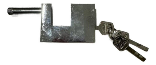 Set 2 Candados 70mm Anti Robo Anti Napoleón 3 Llaves Norplat Plateado