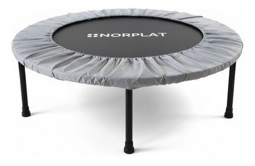 Trampolín Fitness 100cm Plegable Cama Elástica - Norplat Plateado