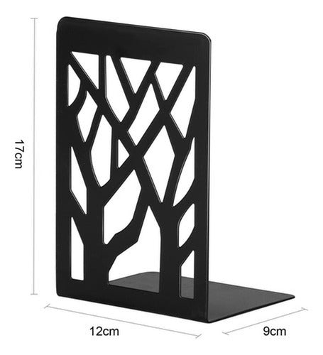 Soporte Sujetalibros 2 Pares De Soportes Para Libros Norplat Negro
