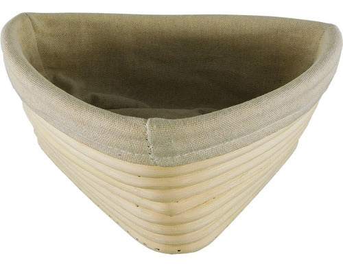 Banneton Triangular De 23x23x8cm - Cesta De Rattan - Cukin