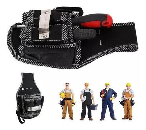 Bolsa Herramientas Eléctrica Colgar Cintura Coleto - Norplat Negro