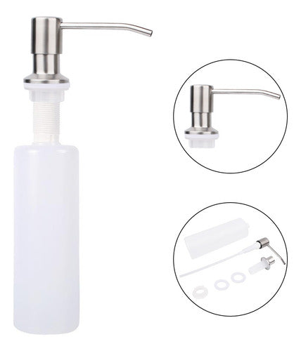 Bomba Dispensador Acero Inox Jabón Lavaplato 500ml - Norplat